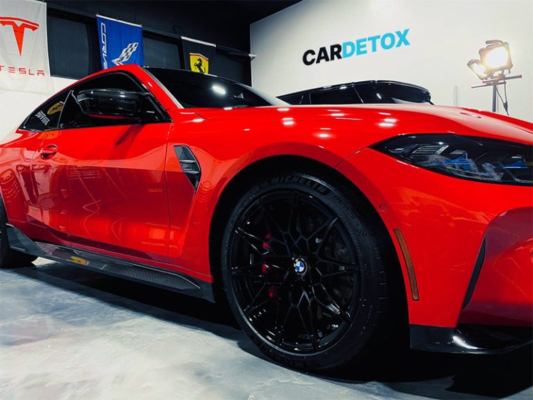 CERAMIC COATING – ORLANDO, FL Ceramic Coated Red BMW M4